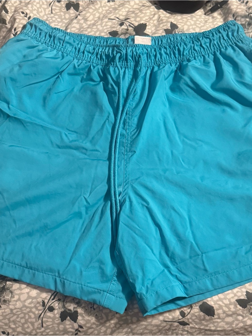 Nike Men's Aqua Blue Athletic Swim/Active Shorts